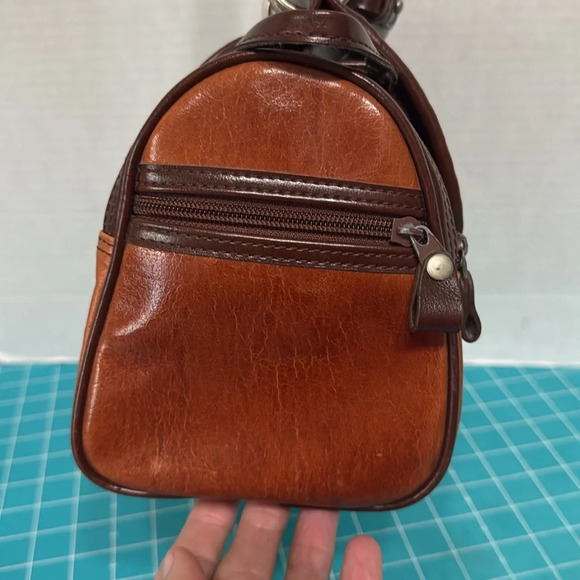 Vintage Brown Leather Camera/Doctor Bag Crossbody #Steampunk - Picture 6 of 15